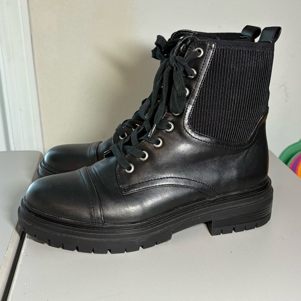 Circus by Sam Edelman Black Combat Boots for Women Size 8 - Picture 7 of 9